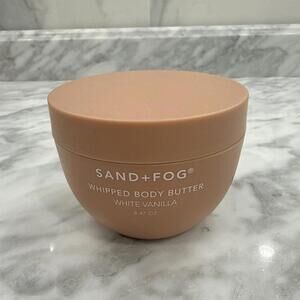 Sand & Fog Whipped Body Butter White Vanilla 8 oz Jojoba Oil & Shea Brand New